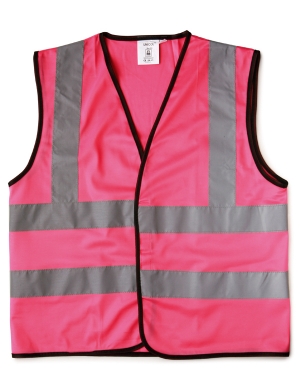 William Turner Kids WA08 Safety Waistcoat Pink